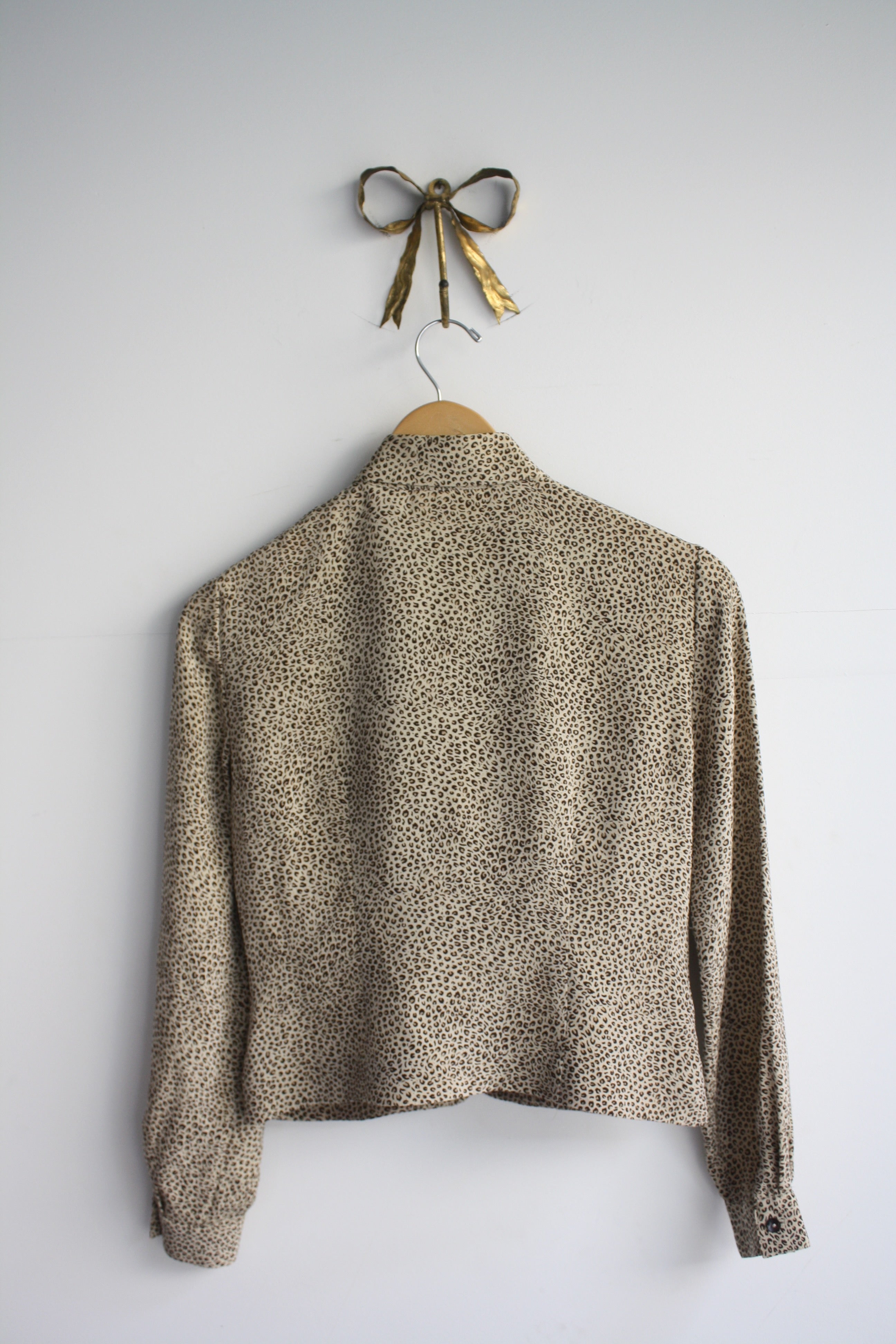 Silk Leopard Blouse