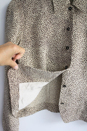 Silk Leopard Blouse