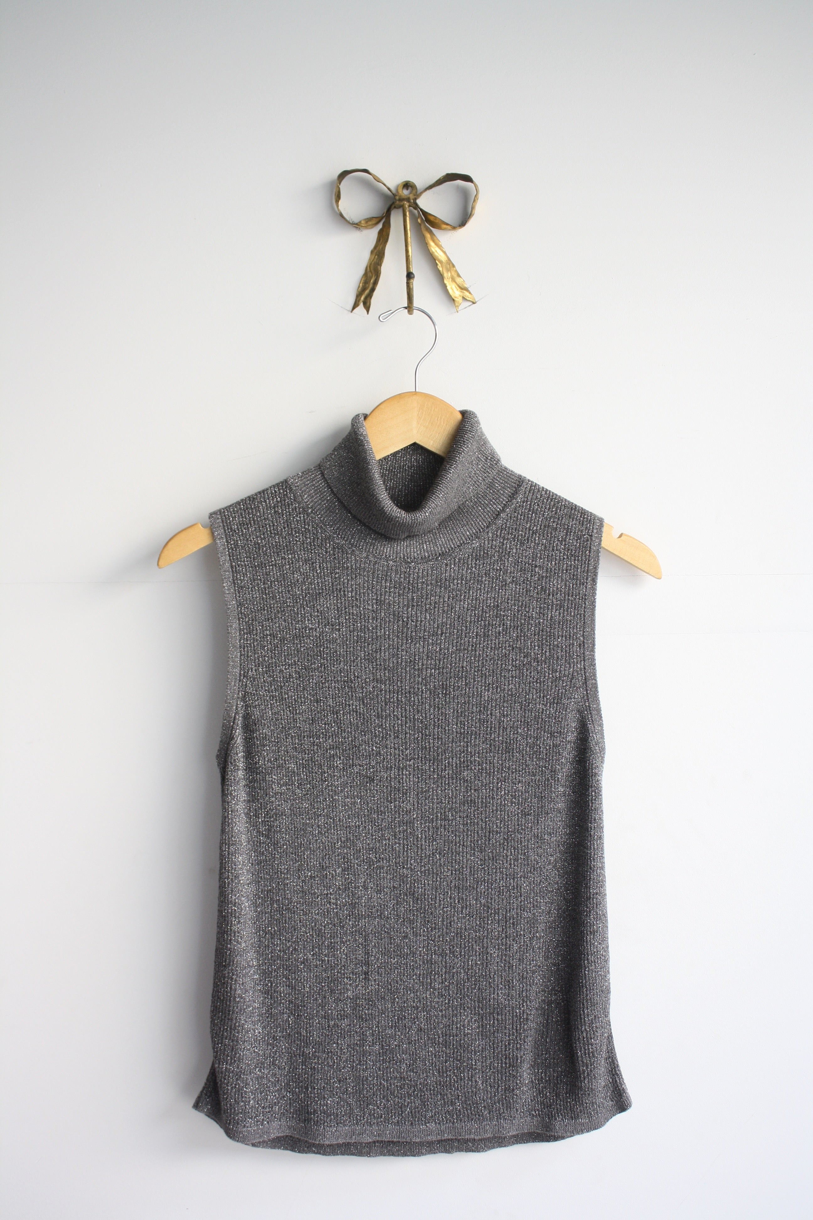Silver Lurex Turtleneck