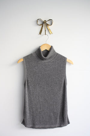 Silver Lurex Turtleneck