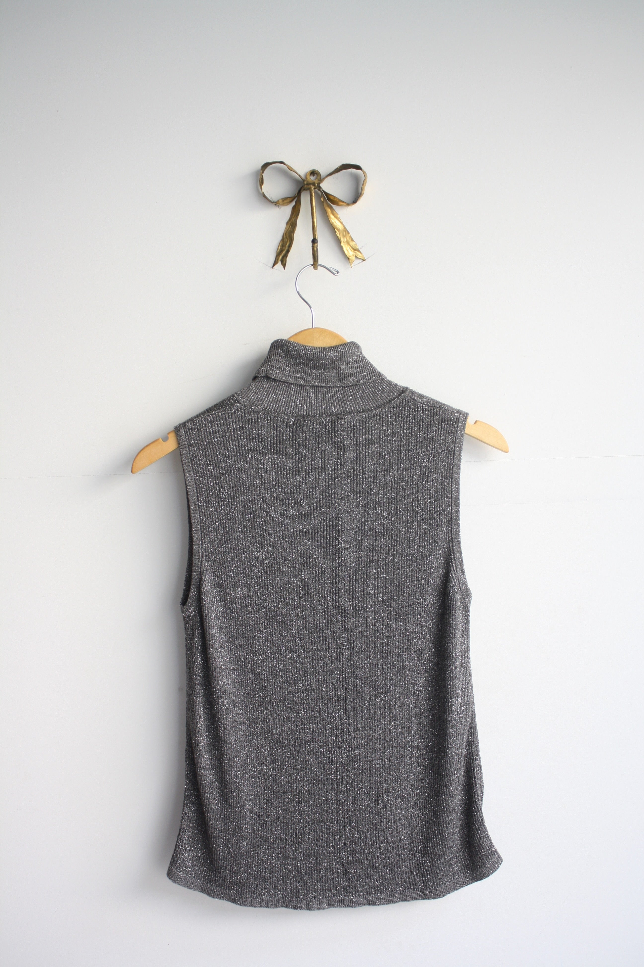 Silver Lurex Turtleneck