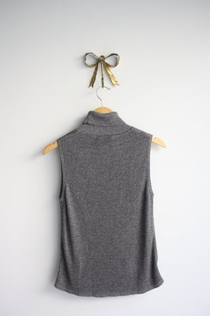 Silver Lurex Turtleneck