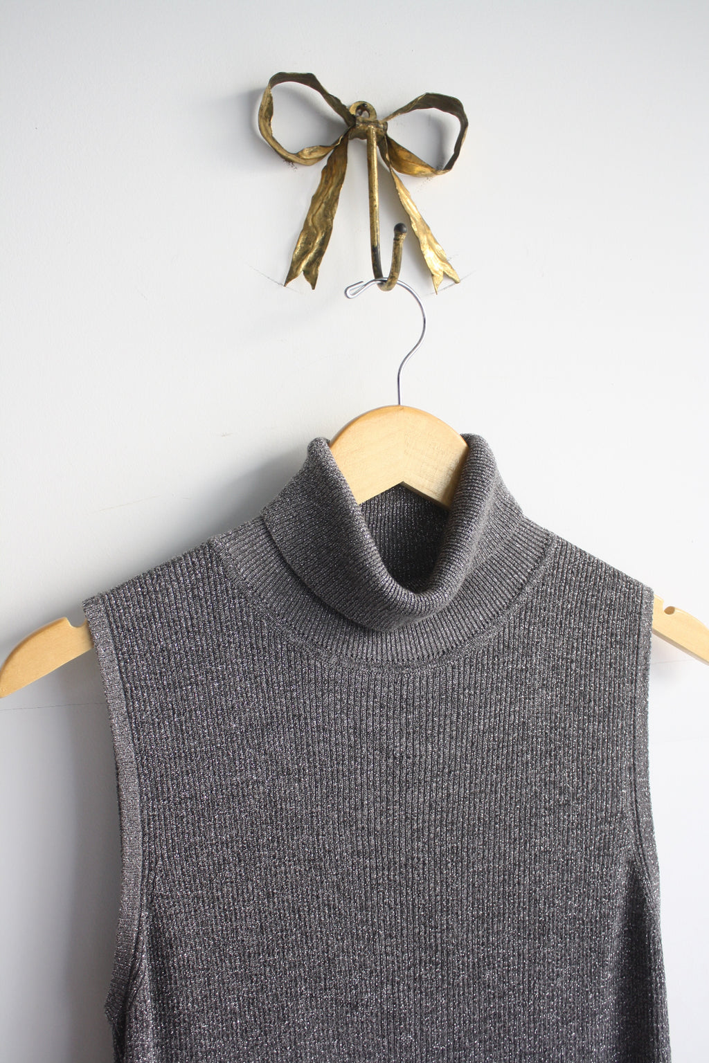 Silver Lurex Turtleneck