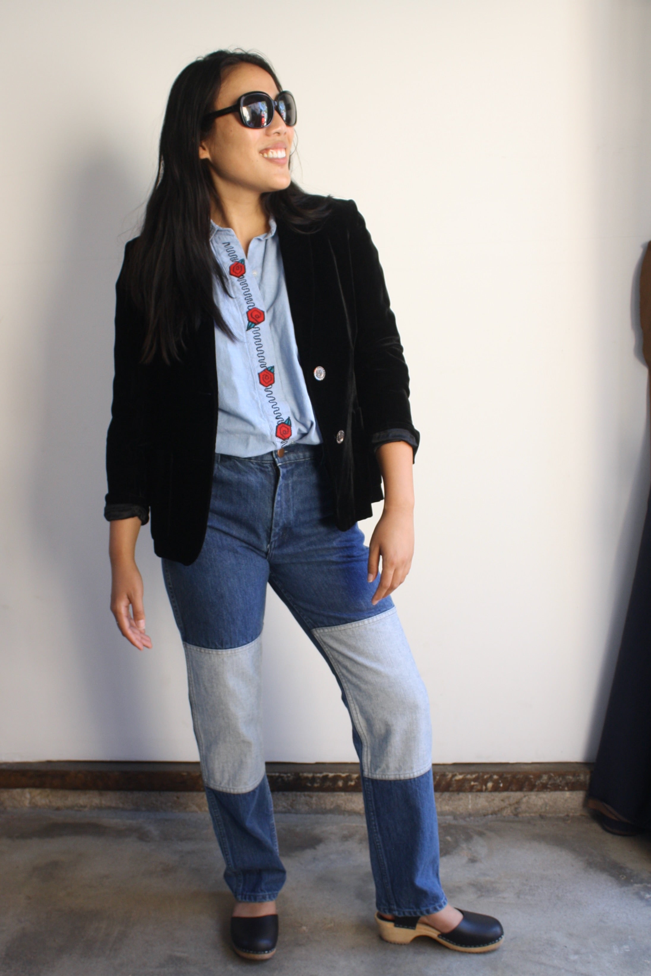Rose Chambray Buttondown