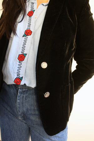 Rose Chambray Buttondown
