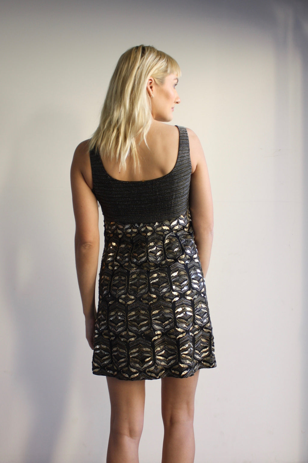 Elie Tahari Beaded Mini Dress