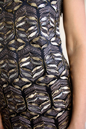 Elie Tahari Beaded Mini Dress