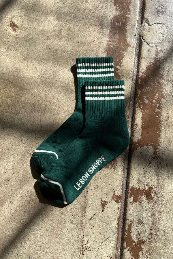 Girlfriend Socks - Hunter Green