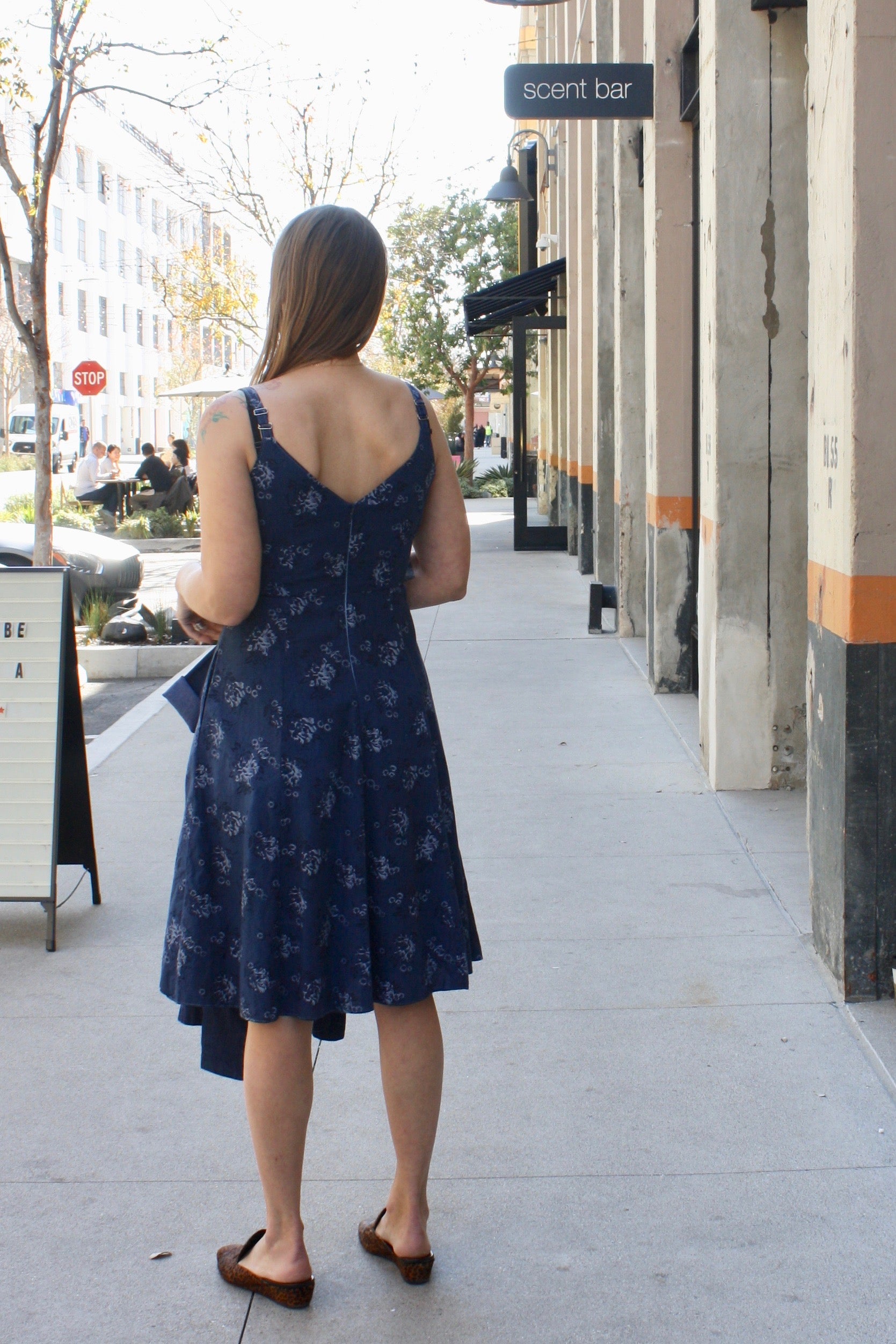 Vaughn Dress - indigo